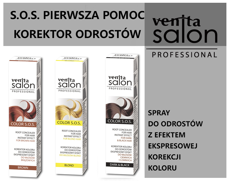 Spray do odrostu VENITA SALON PROFESSIONAL COLOR S.O.S. korektor koloru